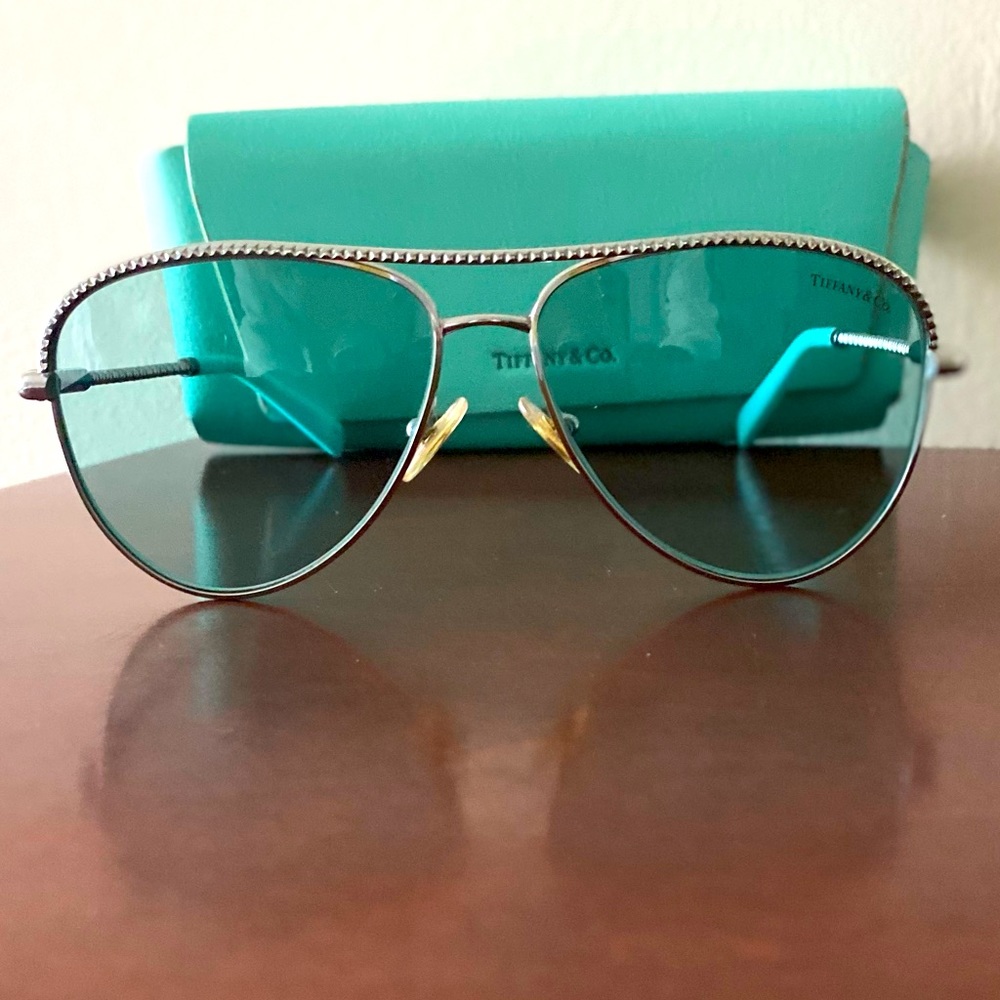 Tiffany & Co Tiffany Blue Aviator Sunglasses